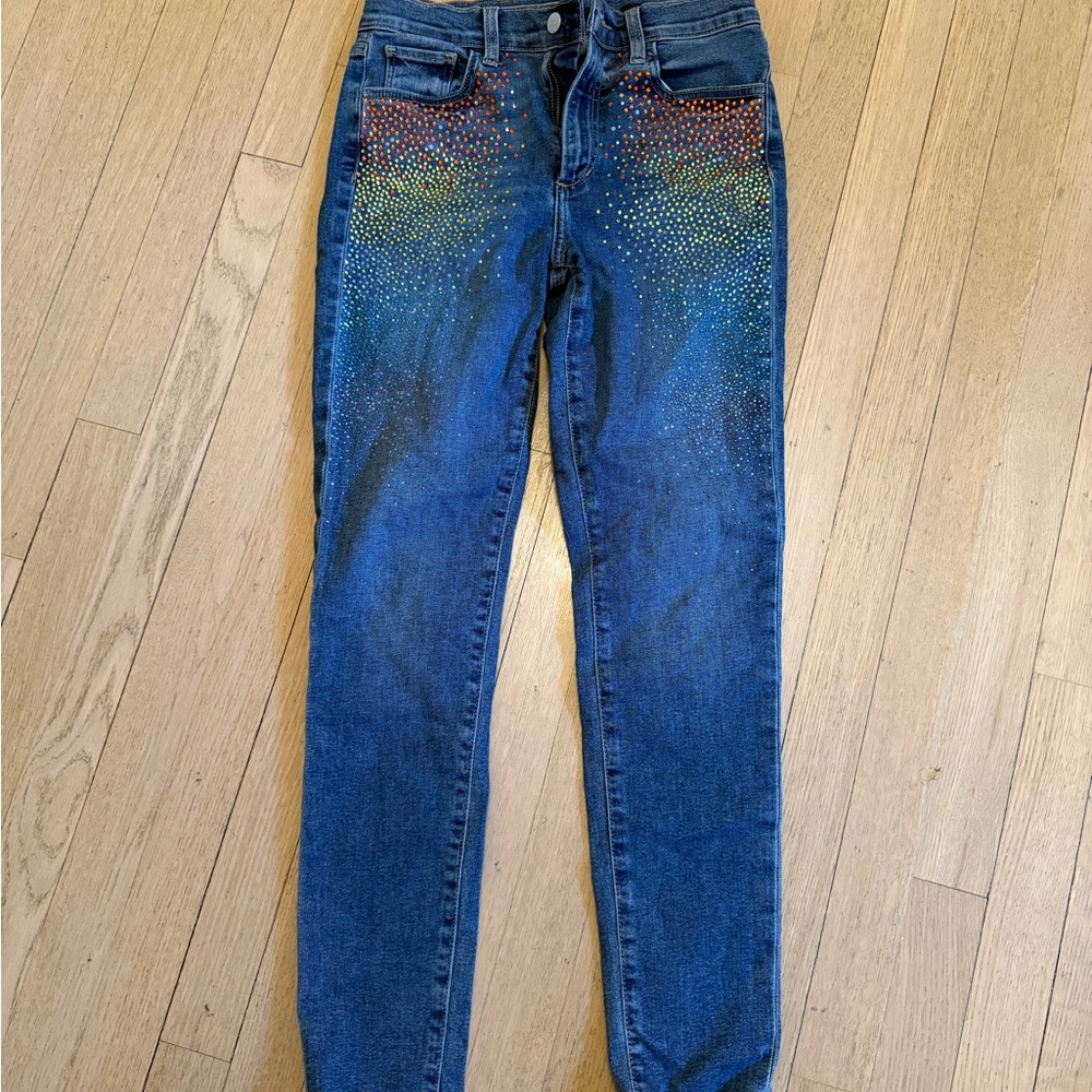 Joe's Jeans High Rise Blue with Colorful Details